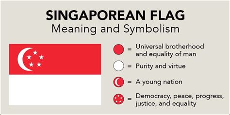 singapore flag five stars meaning
